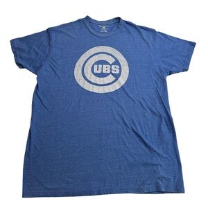 Chicago Cubs Blue Logo T-Shirt Tee Baseball MLB Sports Athletic Active Men’s